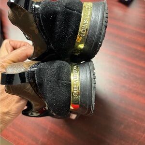 Louis Vuitton Black and Gold High-Tops